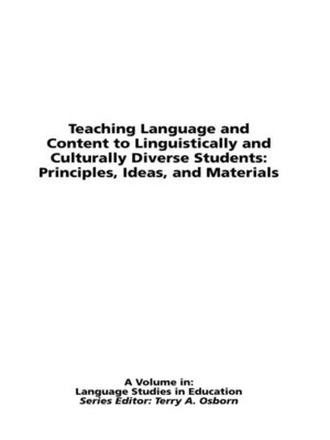 cover image of Teaching Language and Content to Linguistically and Culturally Diverse Students
